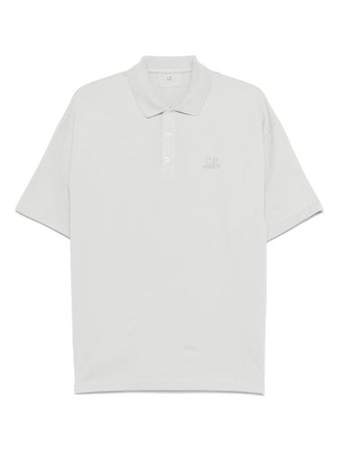 C. P. COMPANY Logo Cotton Polo Shirt - C.P. COMPANY - Modalova