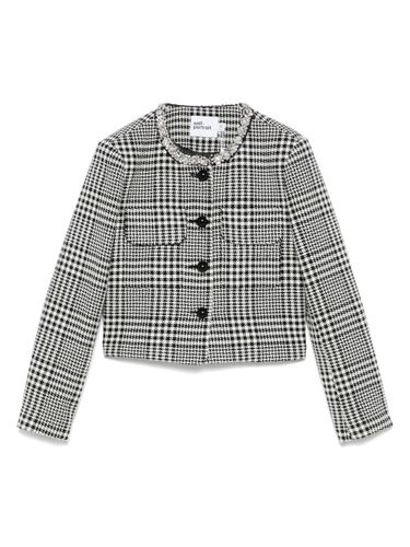 Wool Blend Checked Jacket - SELF PORTRAIT - Modalova