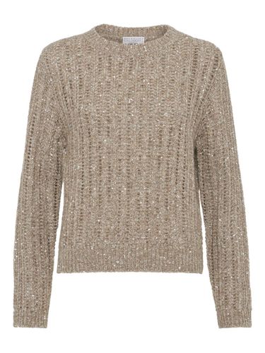 Wool Crewneck Jumper - Brunello Cucinelli - Modalova