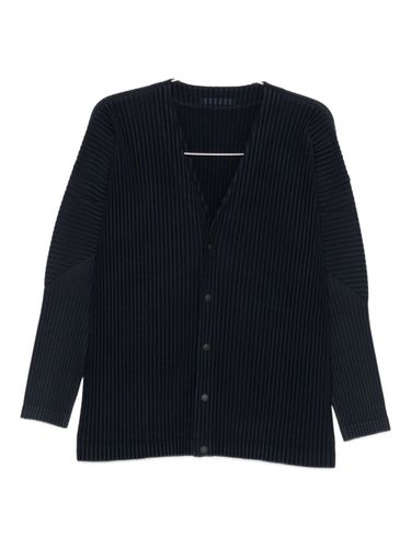 Pleated V-Necked Cardigan - HOMME PLISSE' ISSEY MIYAKE - Modalova