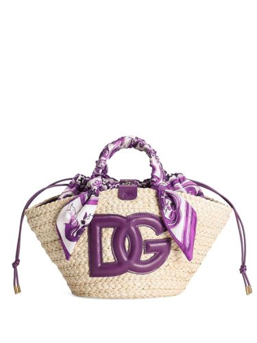 Kendra Small Straw Tote - Dolce & Gabbana - Modalova