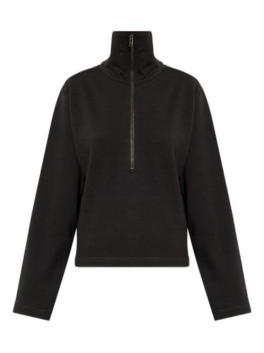 Cotton Blend Half-Zip Sweater - LEMAIRE - Modalova