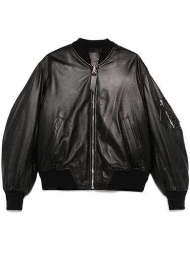 The Attico Leather Bomber Jacket - The Attico - Modalova