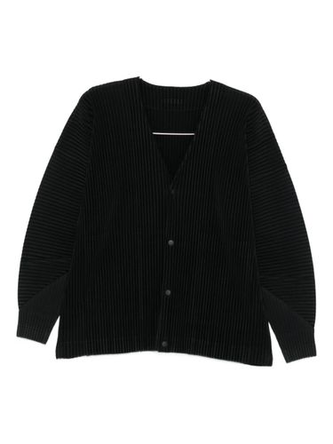 Pleated V-Necked Cardigan - HOMME PLISSE' ISSEY MIYAKE - Modalova