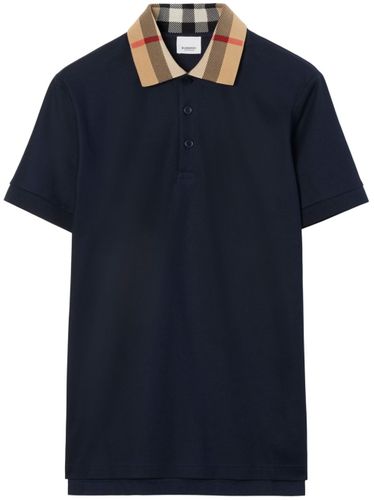 Check Collar Cotton Polo Shirt - Burberry - Modalova