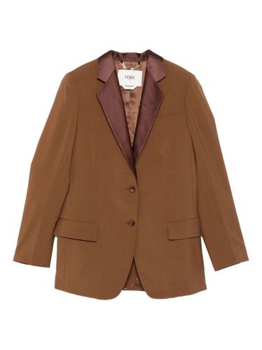 Fendi Wool Single-Breasted Jacket - Fendi - Modalova