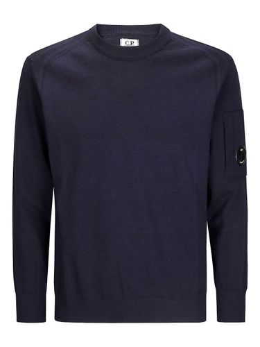 Logo Wool Crewneck Sweater - C.P. COMPANY - Modalova