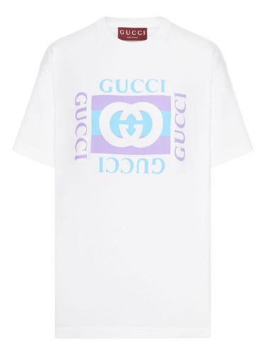 Gucci Logo Cotton T-Shirt - Gucci - Modalova