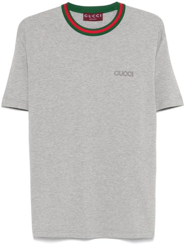 Gucci Web Detail Cotton T-Shirt - Gucci - Modalova