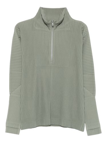 Pleated Half-Zip Sweater - HOMME PLISSE' ISSEY MIYAKE - Modalova