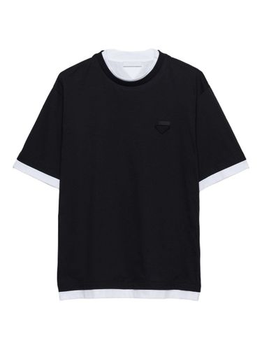 Prada Logo Cotton T-Shirt - Prada - Modalova