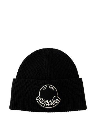 Moncler Logo Knitted Beanie - Moncler - Modalova