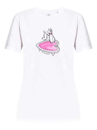 Poodle Print Cotton T-Shirt - PS PAUL SMITH - Modalova