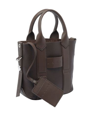 Hogan Script Small Leather Tote Bag - Hogan - Modalova
