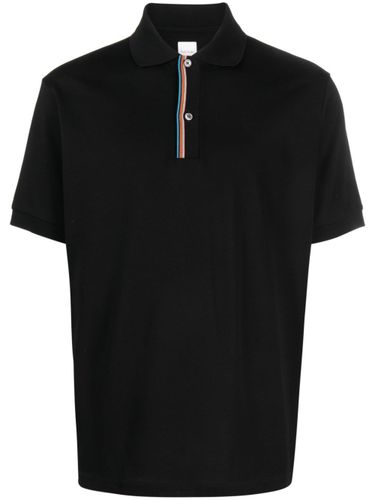 Signature Stripe Cotton Polo Shirt - PS PAUL SMITH - Modalova
