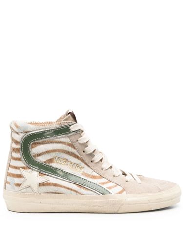 Slide Classic Leather Sneakers - Golden Goose - Modalova