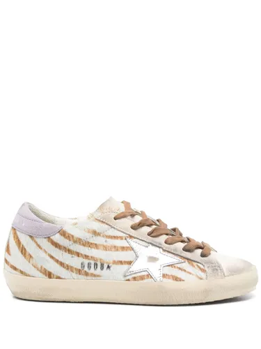 Super-Star Leather Sneakers - Golden Goose - Modalova