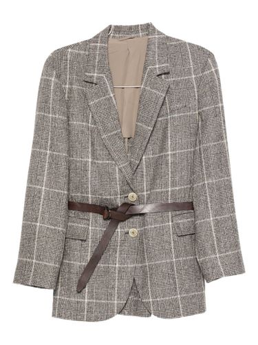 Wool Single-Breasted Jacket - Brunello Cucinelli - Modalova