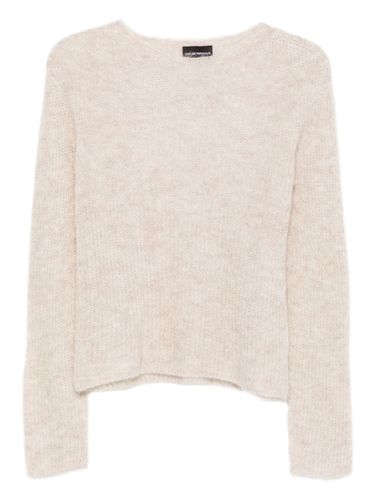 Wool Blend Crewneck Sweater - Emporio Armani - Modalova