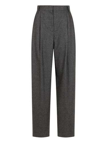 Wool Checked Trousers - Emporio Armani - Modalova