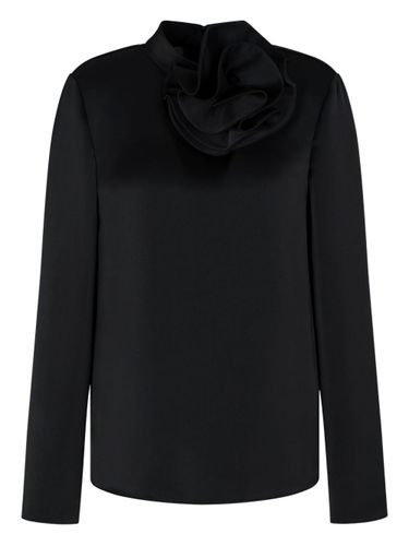 Ruffled Neckline Sweater - Emporio Armani - Modalova