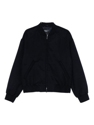 Emporio Armani Zipped Bomber Jacket - Emporio Armani - Modalova