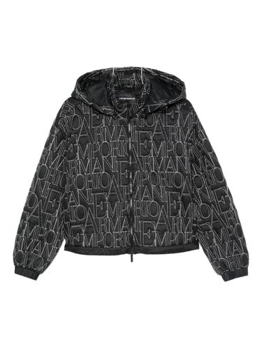 Allover Logo Nylon Blouson Jacket - Emporio Armani - Modalova