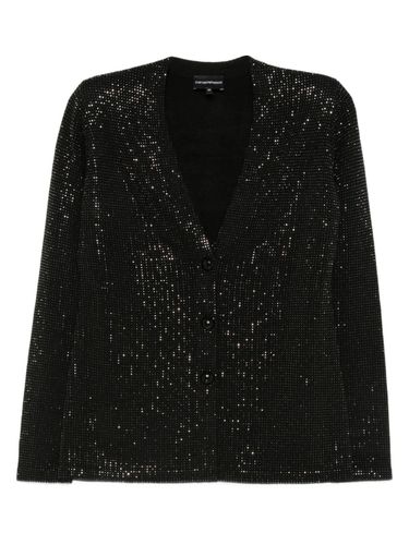 Wool Blend Single-Breasted Jacket - Emporio Armani - Modalova