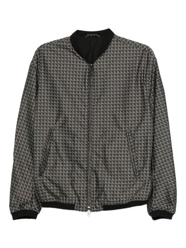 Allover Logo Bomber Jacket - Emporio Armani - Modalova