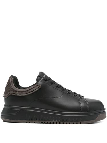 Emporio Armani Leather Sneakers - Emporio Armani - Modalova