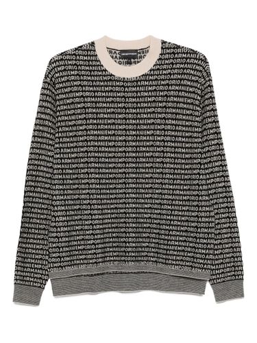 Emporio Armani Wool Crewneck Jumper - Emporio Armani - Modalova