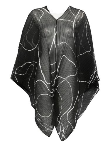 Pleated Printed Stole - PLEATS PLEASE ISSEY MIYAKE - Modalova