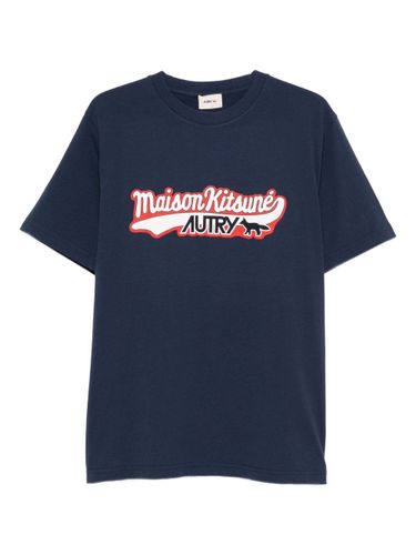 Logo Cotton T-Shirt - AUTRY X MAISON KITSUNE - Modalova