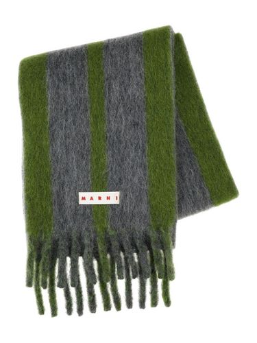 Contrasting Double Stripe Scarf - Marni - Modalova