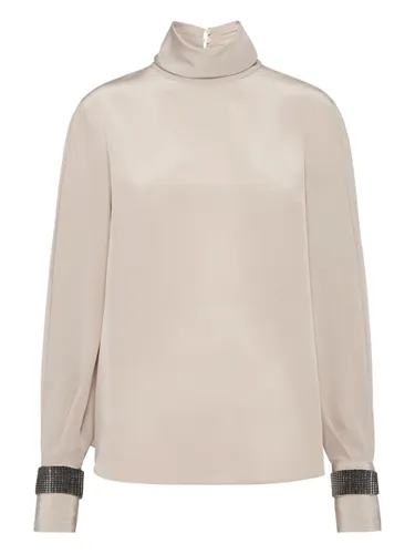 Brunello Cucinelli Silk Top - Brunello Cucinelli - Modalova