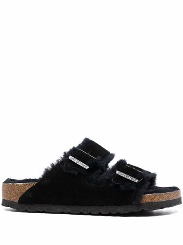 Arizona Shearling Suede Sandals - Birkenstock - Modalova
