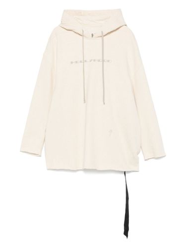 Oversized Cotton Hoodie - RICK OWENS DRKSHDW - Modalova