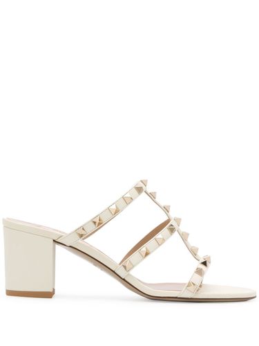 Rockstud Leather Sandals - Valentino Garavani - Modalova