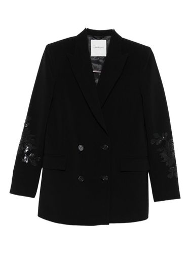 Embroidered Double-Breasted Jacket - ERMANNO - Modalova