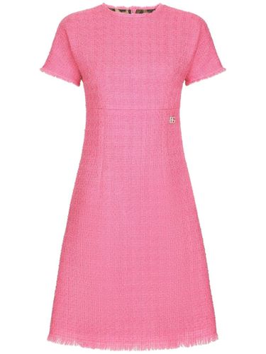 Rachel Tweed Dress With Dg Logo - Dolce & Gabbana - Modalova
