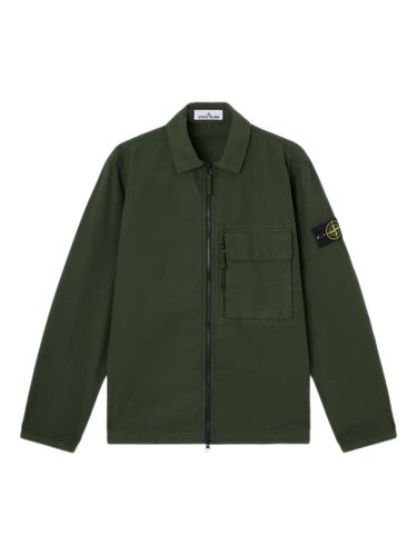 Jacket With Compass Application - Stone Island - Modalova