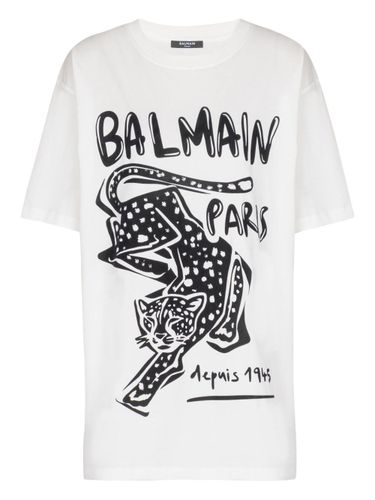 Balmain Leopard Print T-Shirt - Balmain - Modalova