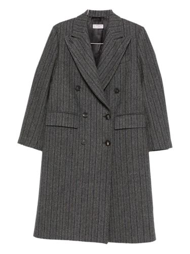 Wool Double-Breasted Coat - Alberto Biani - Modalova