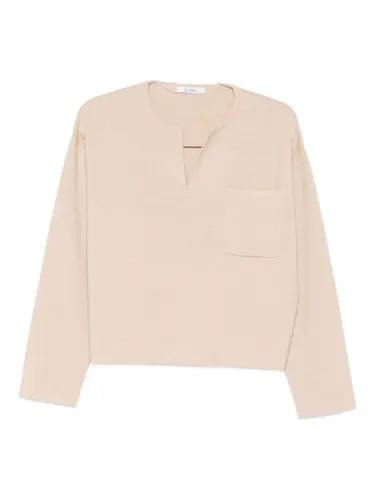 V-Neck Sweater In Cashmere Wool - Max Mara - Modalova
