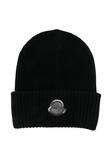 MONCLER GENIUS Logo Wool Beanie - MONCLER GENIUS - Modalova
