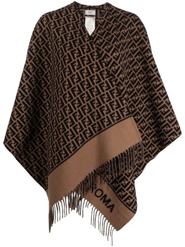 Fendi Ff Wool And Cashmere Poncho - Fendi - Modalova