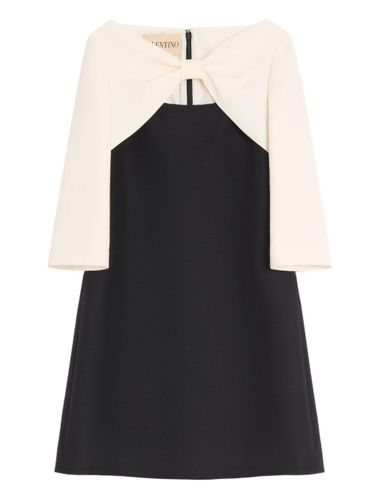 Valentino Wool And Silk Mini Dress - Valentino - Modalova