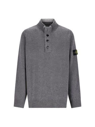 Long-Sleeved Polo Shirt With Buttons - Stone Island - Modalova