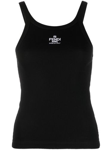 Fendi Logo Cotton Tank Top - Fendi - Modalova