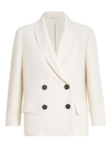 Double-Breasted Jacket - Brunello Cucinelli - Modalova